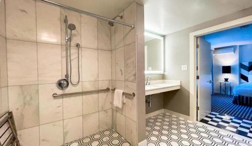 ADA Premier King Suite with Roll-in Shower
