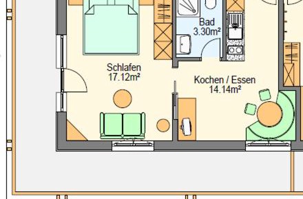 Apartment with Shower
