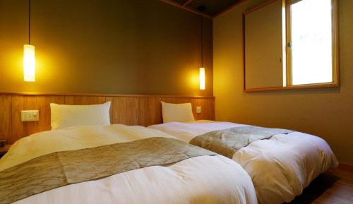 Standard Japanese Style Twin Room with Hot Spring Outside Bath