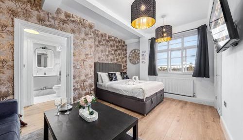 Deluxe One-Bedroom Apartment with City View