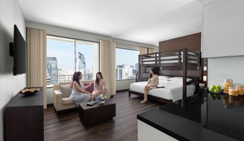 Bunk Bed Studio, 1 King bunk, City view, with Bathtub