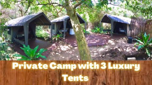 Private Camp with 3 Luxury Tents