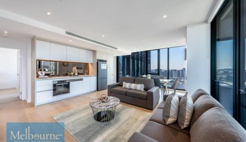 Sky High Three-Bedroom Two Bathroom Apartment with Stadium & Harbor Views