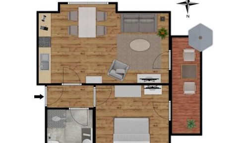 Apartment with Balcony 4
