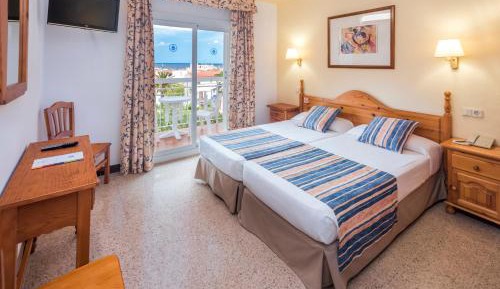 Double or Twin Room with Balcony and Pool View