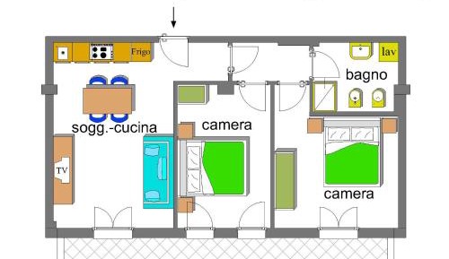 Comfort Two-Bedroom Apartment (6 Adults)