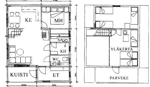 Two-Bedroom Cottage with Sauna