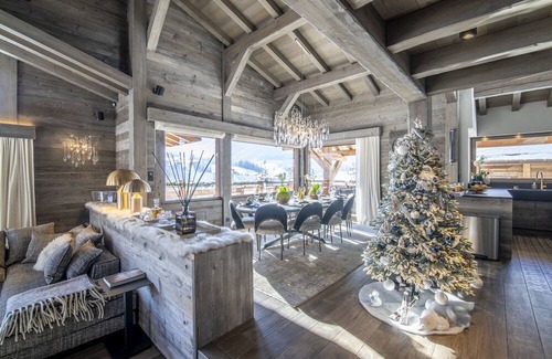 Megeve Ski Chalet | CHALET GRAND PARADIS, comfort, refinement, 7 bedrooms, cinema, SPA, near center