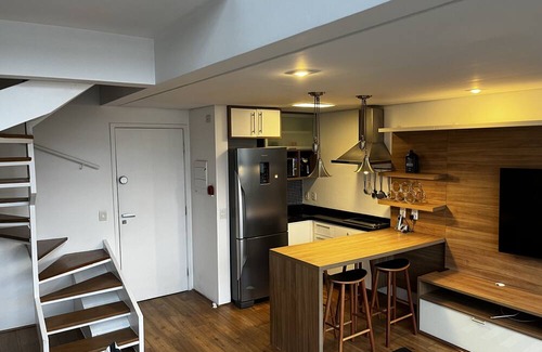 Itaim Bibi Apartment | Flat Duplex com Serviço de Camareira ao Lado do Parque Ibirapuera
