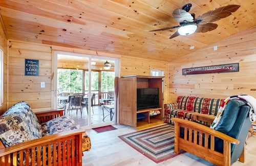Long Lake House | Tree-lined lakefront cottage close to marina with partial AC - dog-friendly