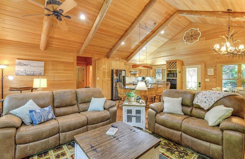 North Fork Township Cabin | Hot Tub & Views: 'Nature's Hideaway' in Zionville