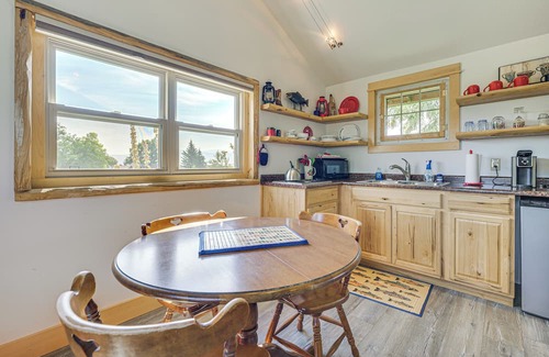 Alder Cabin | Montana Mountain Getaway: Deck & Amazing Views