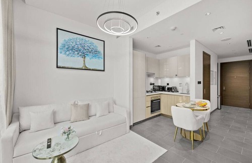 Nad Al Sheba Apartment | Elegant 1BR w/ Bedroom Balcony | Sobha Crest