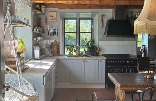 Havdhem Cottage | The Pink House on Gotland.nA private oasis with a French Mediterranean feel.