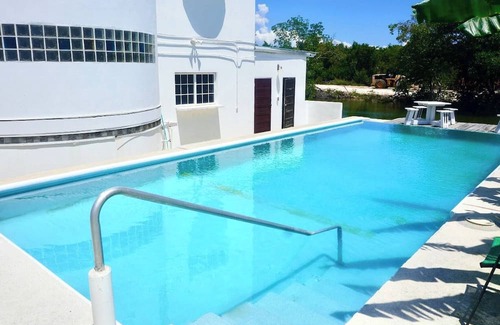 Belize City Apartment | See Belize SEABREEZE Sea View Studio with Balcony, Pool & Overwater Deck, 2nd FL