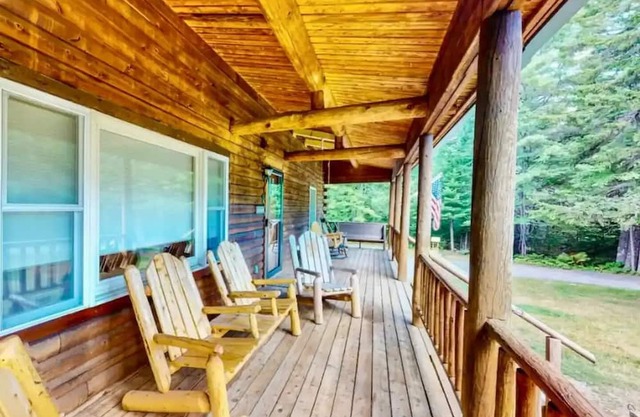 Silver's Log Cabin w/ Fire Pit near Acadia National Park