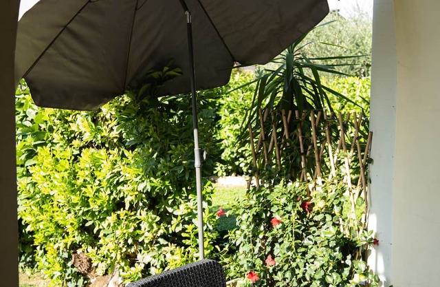 A country holiday house with garden and gym