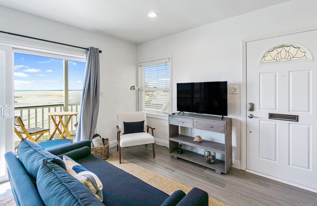 Beachfront home with boogie boards and enclosed back yard