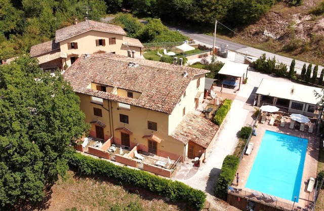 Manor villa surrounded by greenery