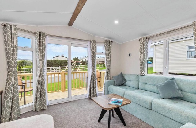 Luxurious and contemporary caravan.