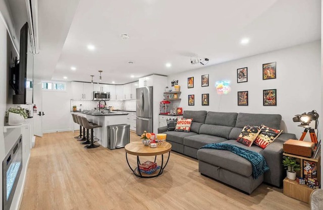 Private theatre, themed rooms, and comfort near Whyte Ave & Downtown