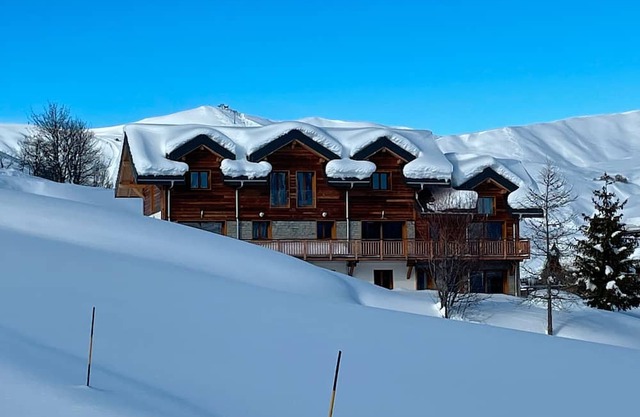 Chalet 'Alphonsine Ski Lodge' with Mountain View, Private Terrace and Wi-Fi