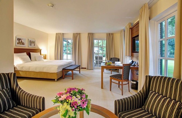 Beautifully Lit Room Overlooking Lush Parkland in Ootmarsum with Wellness Area
