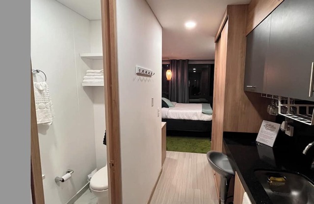 Charming 1-bedroom condo in wonderful Bogotá with fitness room and heat pool